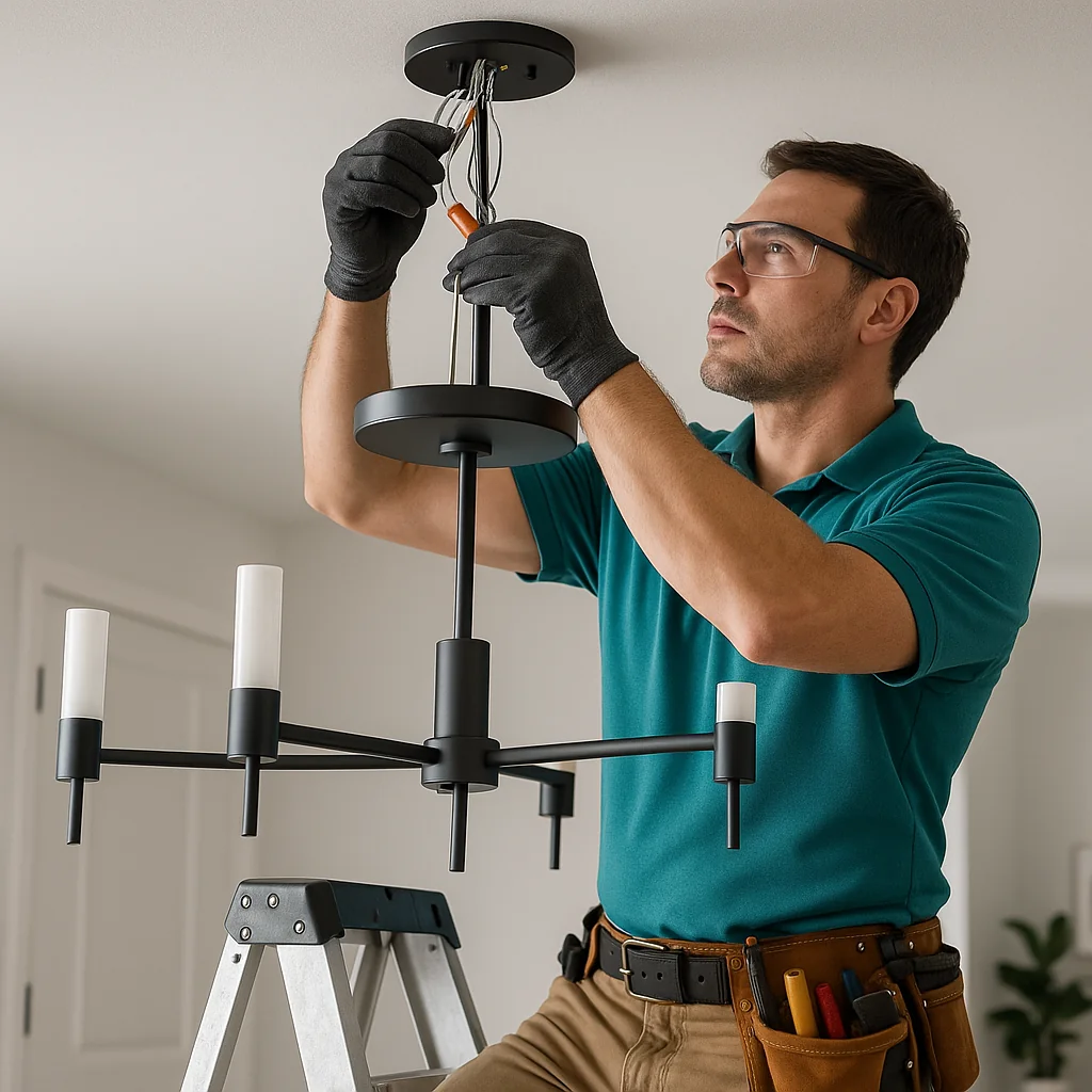 Statesville Electric Co chandelier installation services - Statesville