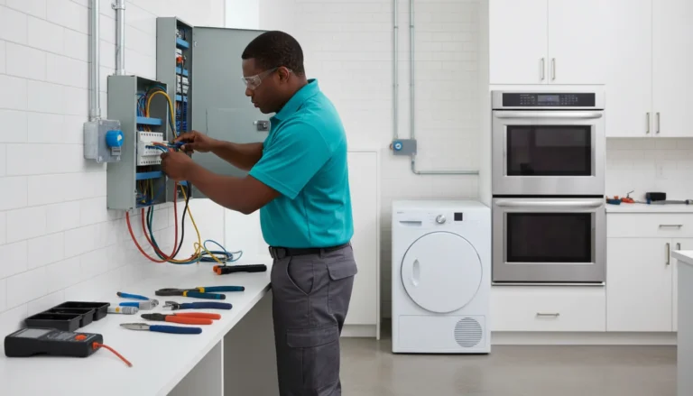 Electric dryer and oven circuit installation