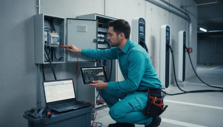 EV charging station load calculation and upgrade