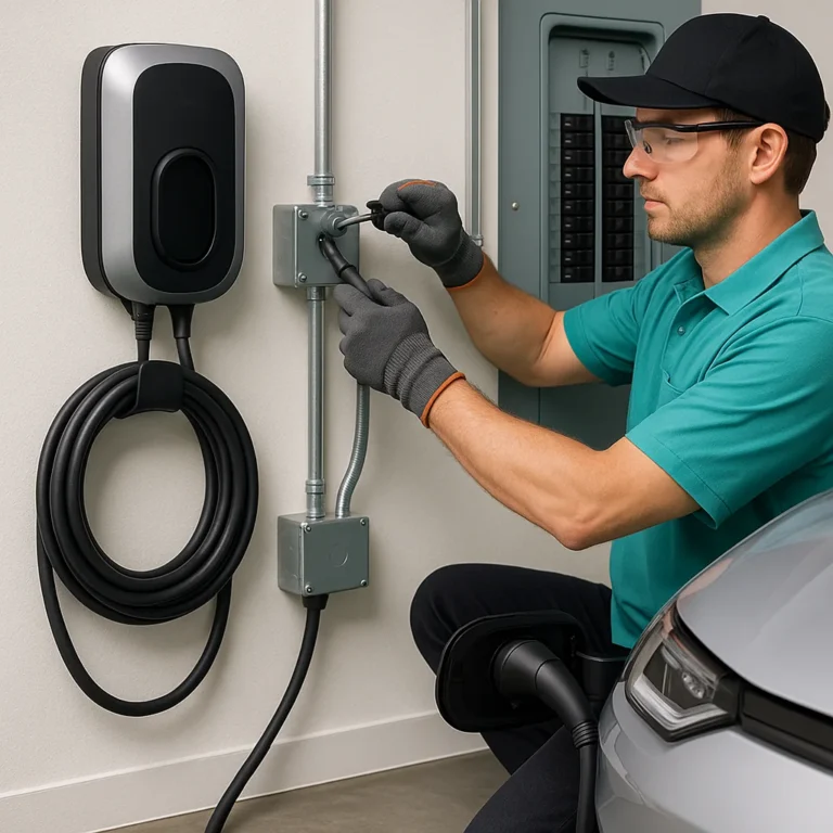 Level 2 EV charger installation