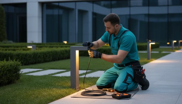 Outdoor lighting installation