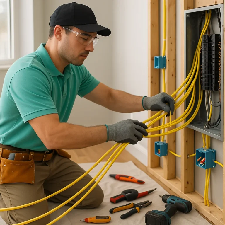 Whole home electrical rewiring